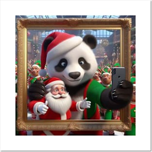 Panda Claus Posters and Art